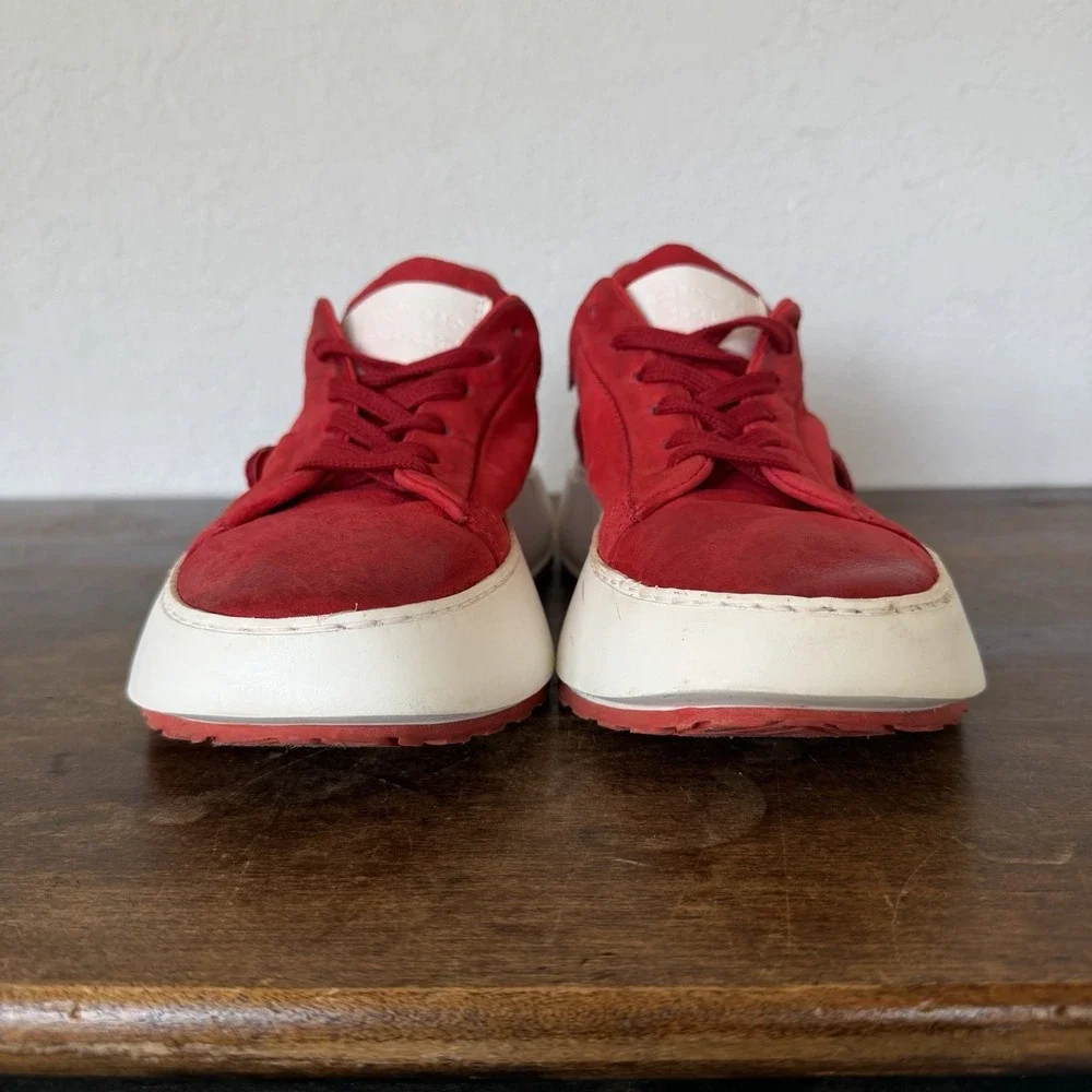 AS98 Hannie Leather Platform Sneaker Blood Red White Box EU 38 US 8 Chunky